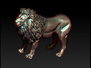 lion statue 3D प्रिंट मॉडल