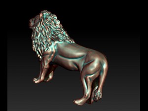 lion statue 3D प्रिंट मॉडल