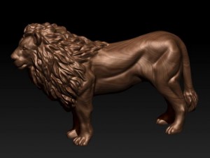 lion statue 3D प्रिंट मॉडल