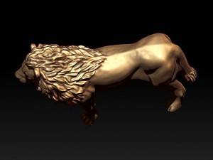 lion statue 3D प्रिंट मॉडल