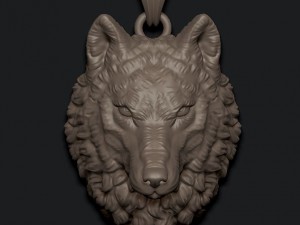 Wolf pendant 3D Принт Модель