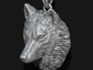 Wolf pendant 3D Принт Модель