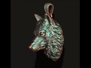 Wolf pendant 3D Принт Модель