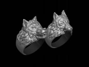 Wolf ring pack 3D-printmodel