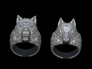 Wolf ring pack 3D-printmodel