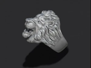 Lion ring 3D Print Model