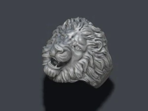 Lion ring 3D Print Model