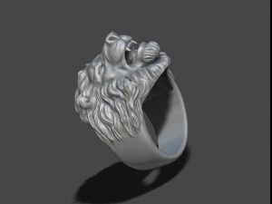 Lion ring 3D Print Model