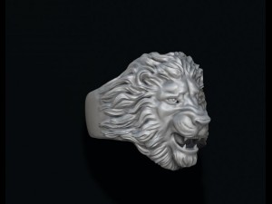 Lion ring 3Dプリントモデル