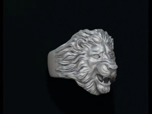 Lion ring 3D Print Model