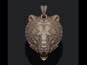 Bear pendant 3d 3D Print Model