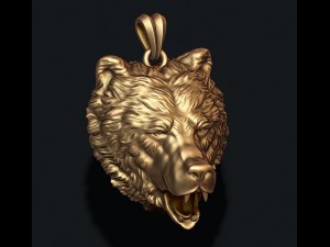 Bear pendant 3d 3D Print Model