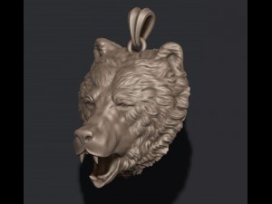 Bear pendant 3d 3D Print Model