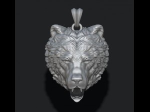 Bear pendant 3d 3D Print Model