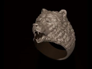 Bear ring 3D Print Model