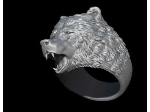 Bear ring 3D Print Model