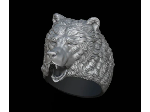 Bear ring 3D Print Model
