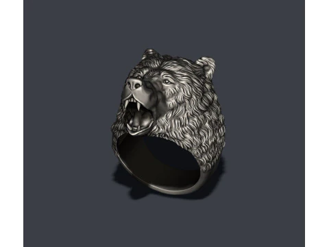 Bear ring 3D Print Model