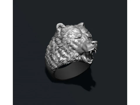 Bear ring 3D Print Model