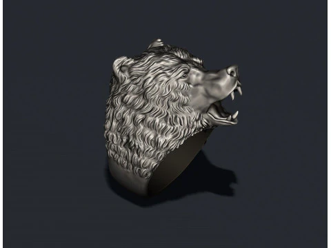 Bear ring 3D Print Model