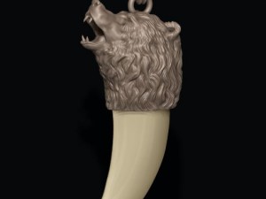 bear tooth nail pendant 3D Print Model