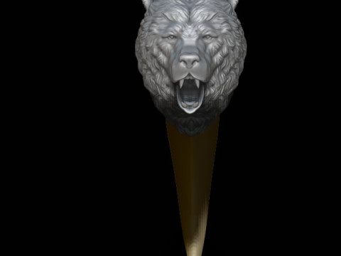 Bear tooth nail pendant Modèles 3D en vedette