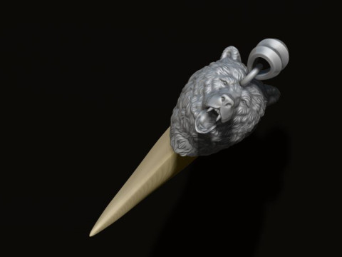 Bear tooth nail pendant Modèles 3D en vedette