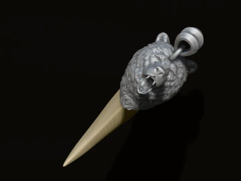 Bear tooth nail pendant 3D Print Model