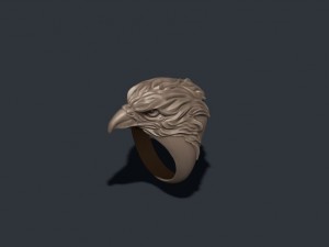 Eagle ring 3D 打印模型