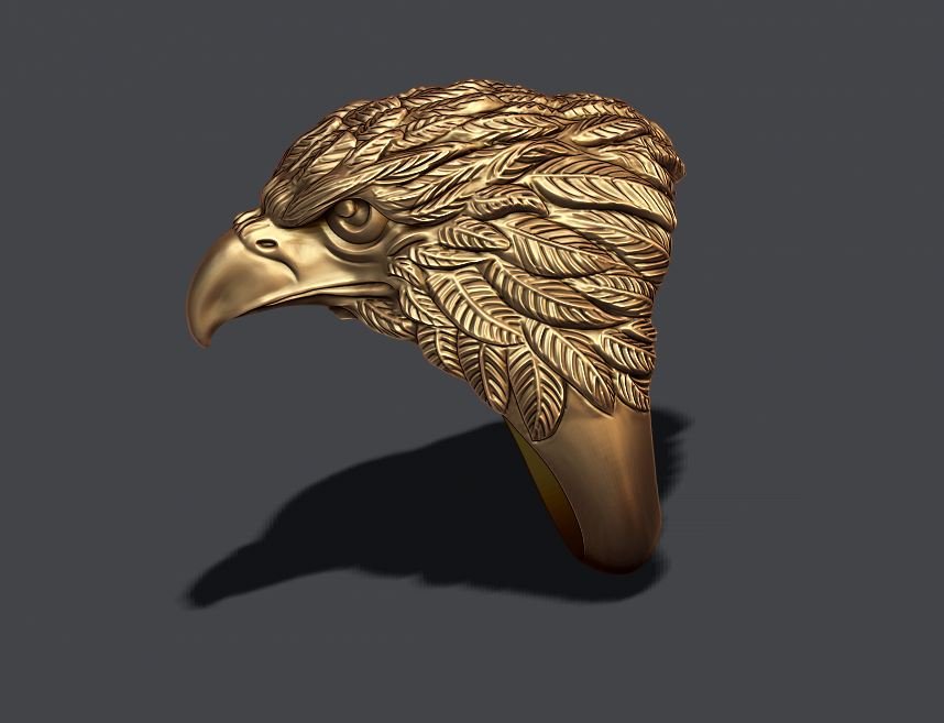 Eagle Ring 3d Model In Rings 3dexport