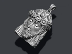 Jesus head pendant 3D Print Model