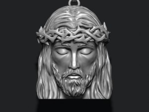 Jesus head pendant 3D in 3DExport