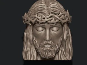 Jesus head pendant 3D Print Model