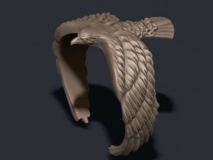 Eagle ring Modèles 3D en vedette