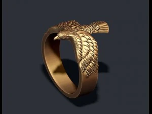 Eagle ring 3D Print Model