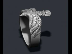 Eagle ring 3D Print Model