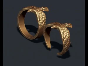 Eagle ring pack 3D Print Model