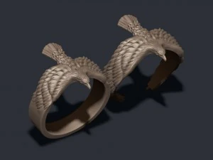 Eagle ring pack 3D Print Model