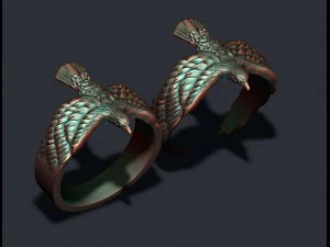 Eagle ring pack 3D Print Model