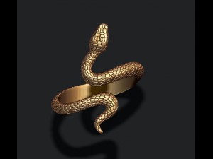 Snake ring Modelo de impresión 3D