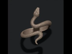 Snake ring 3D Print Model