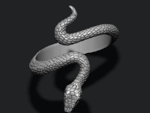 Snake ring 3D 打印模型