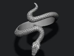 Snake ring 3D Print Model