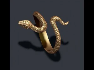 Snake ring 3D Print Model
