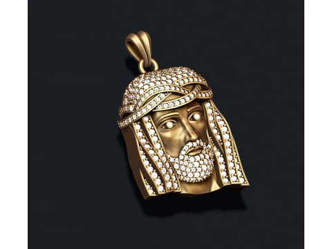 Jesus pendant 3D Print Model