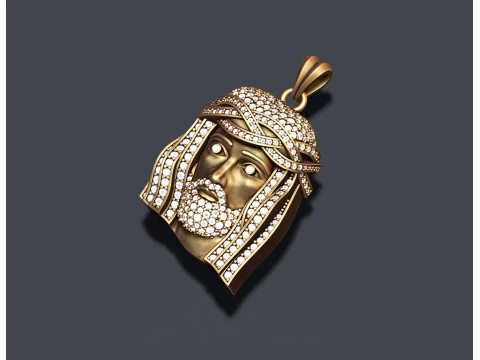 Jesus pendant 3D Print Model
