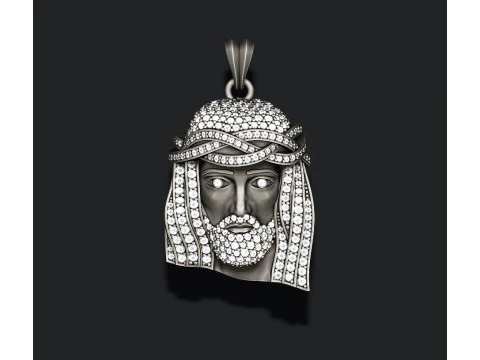 Jesus pendant 3D Print Model