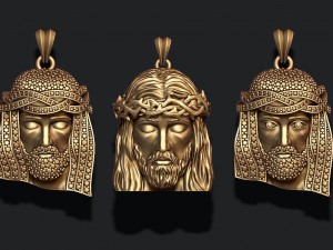 Jesus pendant pack 3D Print Model
