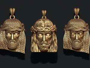 Jesus pendant pack 3D Print Model