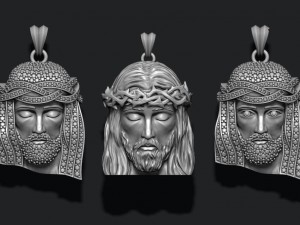 Jesus pendant pack 3D Print Model